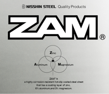 ZAM®のご案内 - 千葉・栃木で表面処理 鋼板・鋼管などの加工・販売なら麻布成形株式会社